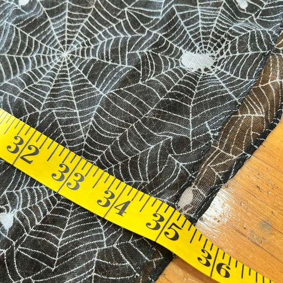 Spider Web Print Infinity Scarf Black and White - Picture 4 of 5